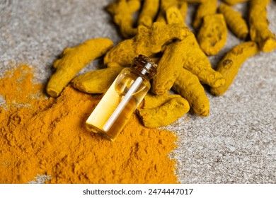 Natural tumeric oil for skin repair and moisturizing