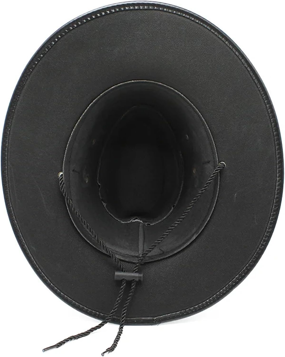 Vintage elegant leather cowboy hat