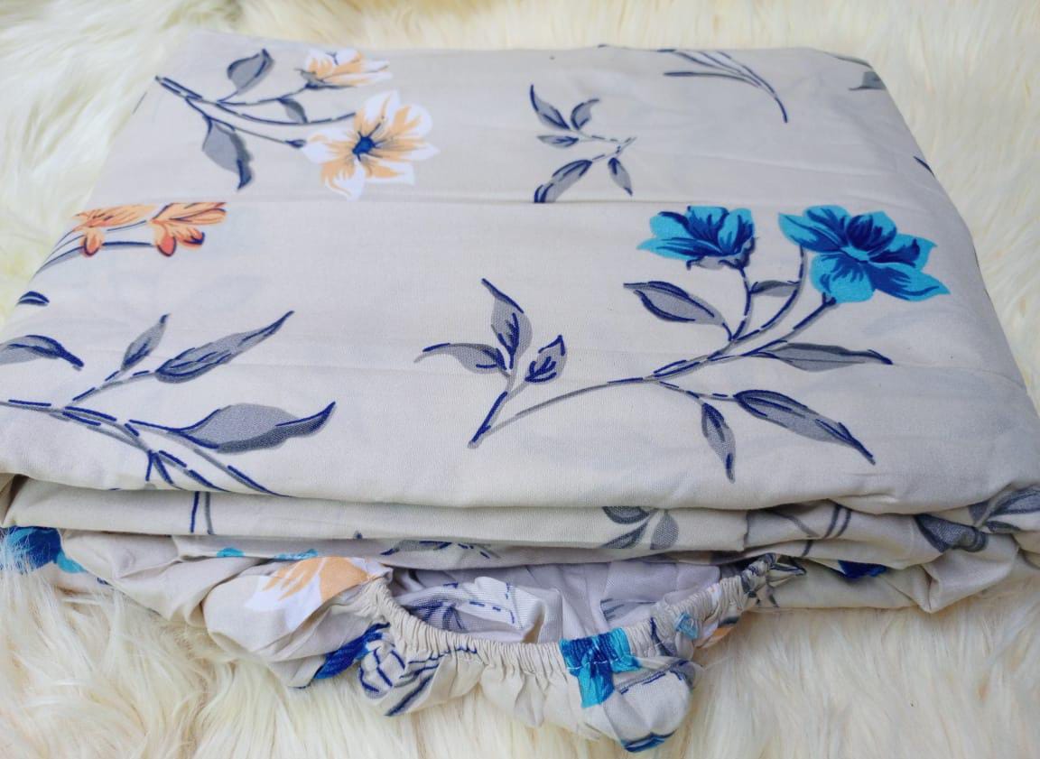 Cotton duvet cover, fitted bedsheet and 4 PCs pillow cases set 6*6