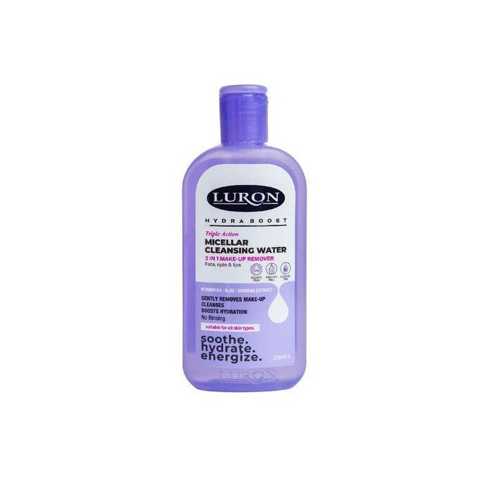 Luron Triple action Micellar cleansing water/3 in 1 makeup remover and luron Facial toner for all skin types