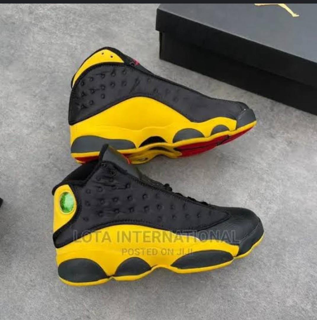 🔥(On offer) 🔥AIR JORDAN  13 CLASSY RETRO, BLACK WHITE CUSTOMIZED JORDAN, COLOUR BLACK ,HIGH QUALITY SNEAKERS. JORDAN Best shop for Airforce, Air jordan, Airmax tn,  (generic)