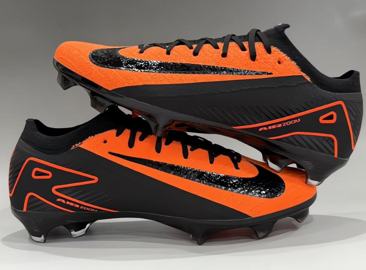 Original Air Zoom Mercurial Vapor 15 Elite FG Firm Ground Soccer Cleats - Orange and Black. Pack Football Boots. Football Boots, Shadow Pack Soccer boots, ground soccer clears, purple yellow white.