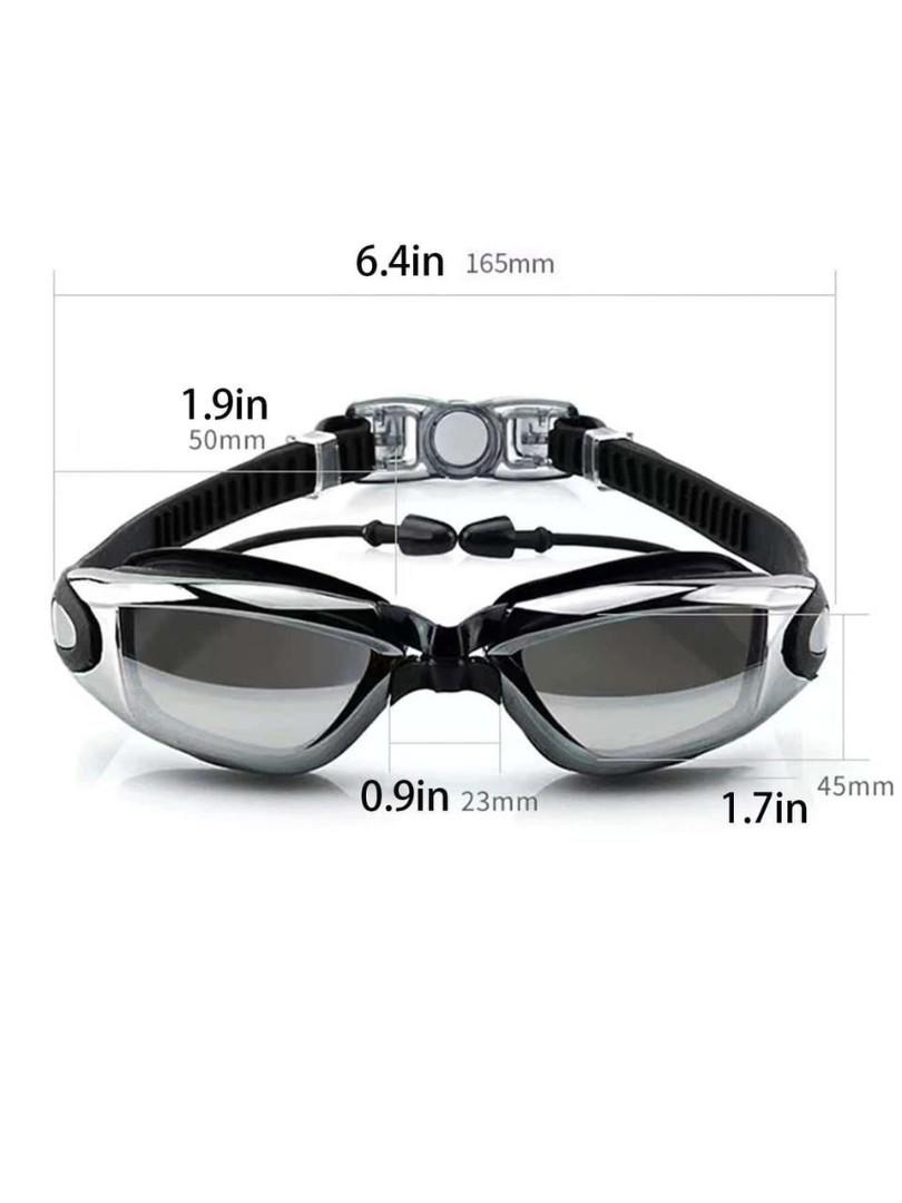 Anti-fog swimming goggles for adults and young children, Lens with Anti-fog coating for crystal clear vision, Soft, flexible frame and gasket for maximum comfort, Polycarbonate lenses endure even the