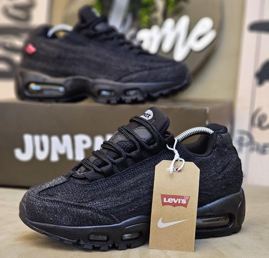 🔥 ORIGINAL AIR MAX 95 OG "BLACK DENIM", CUSTOMIZED AIRMAX 95 LEVI'S, HIGH QUALITY SNEAKERS. Best shop for Airforce, Air jordan, Airmax tn, Air force sneakers)