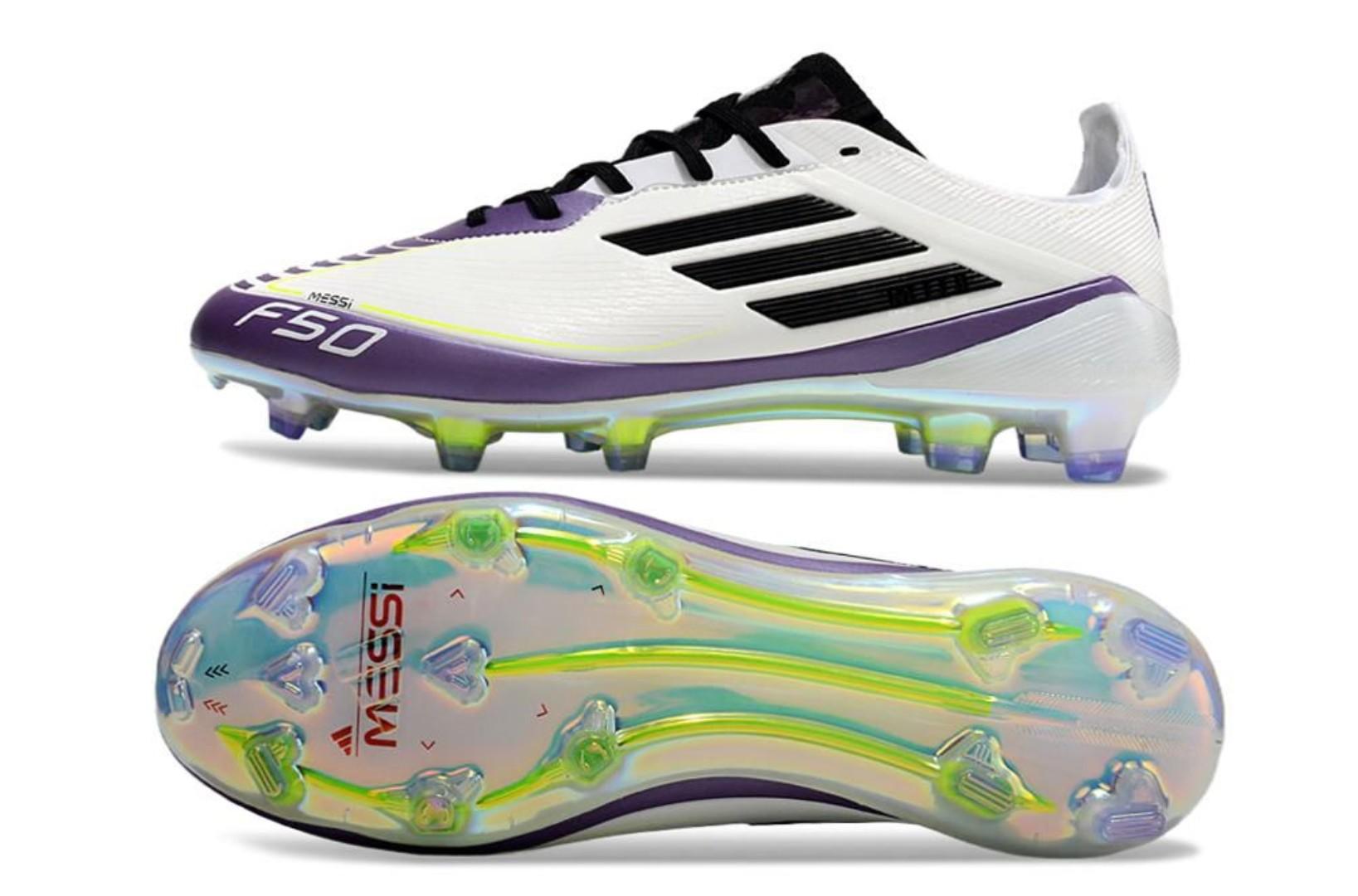 🔥 Original Adidas F50 MESSI  (F50 Messi Elite FG soccer cleat from the Triunfo Dorado pack.) Elite lace firm ground Accuracy FG Football Boot - WHITE. Soccer Boots, Sport shoes, Sport sneakers