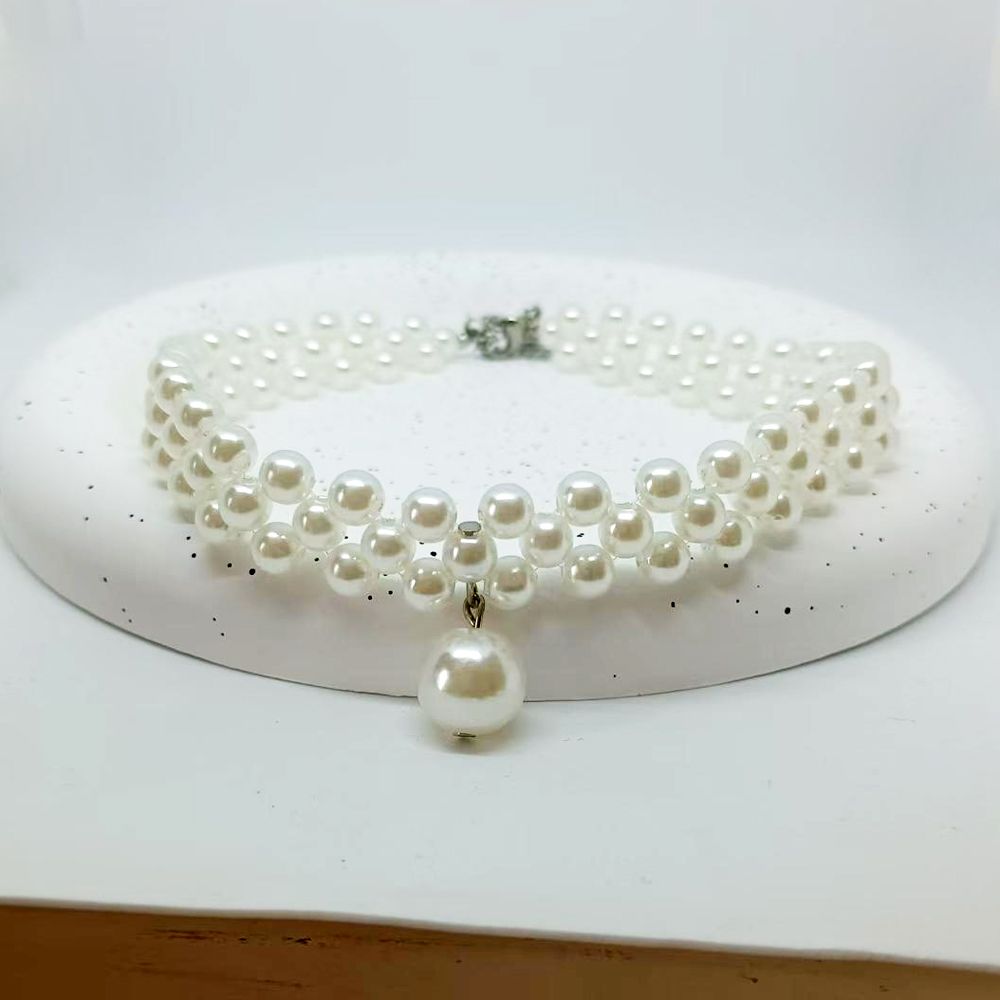 Hot Sale Women Necklace Pearl Strands Fashion Lady Pendant Choker Girls Jewellery Lovers Gift