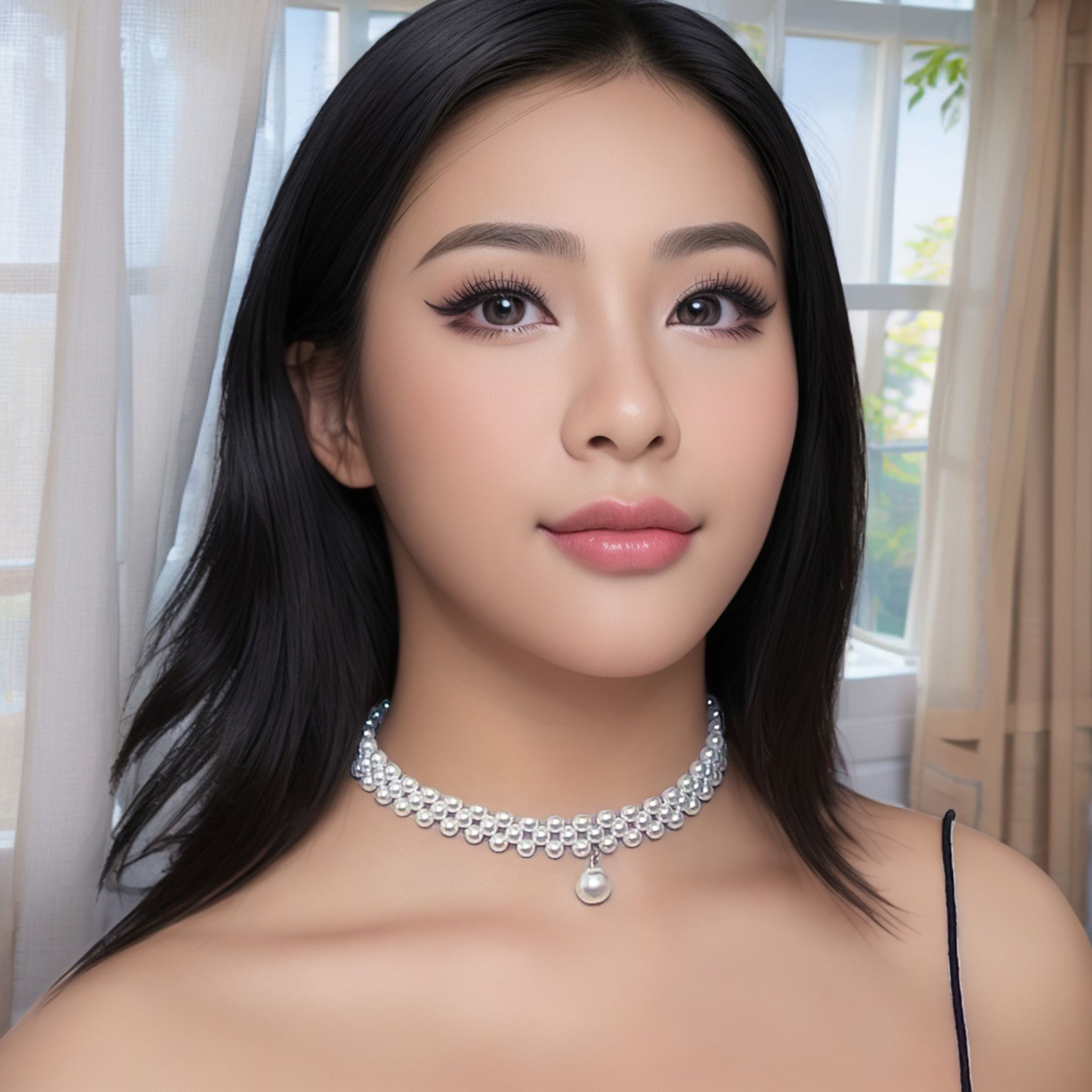 Hot Sale Women Necklace Pearl Strands Fashion Lady Pendant Choker Girls Jewellery Lovers Gift