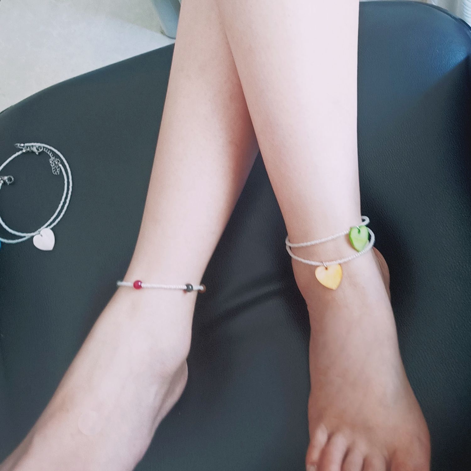 Shell Love Pendant Anklets Foot Chain Beach Accessories Sexy Women Fashion Accessories Body Chain