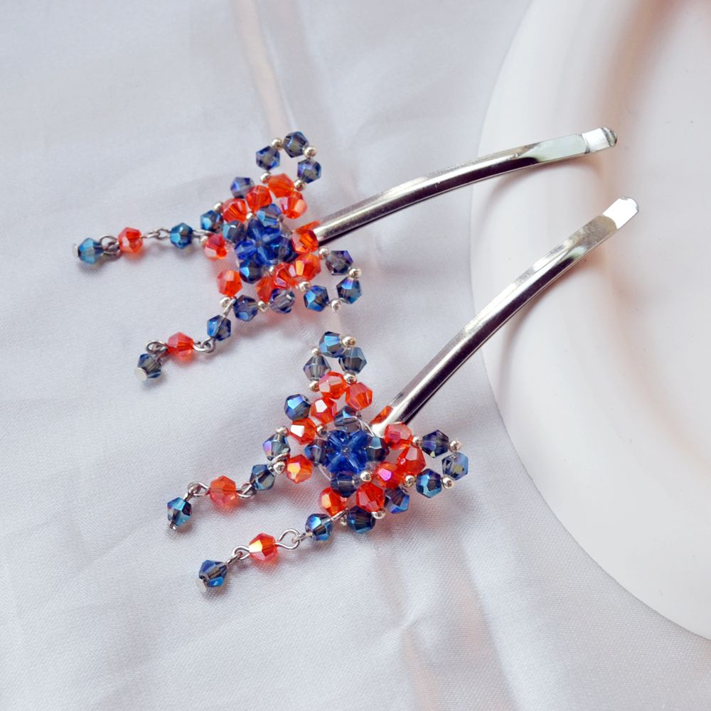 2Pcs/Set Butterfly Hair Clip For Women Hairpin Crystal Hair Barrettes Girl Hair Accessories Hairgrip