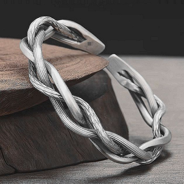 Boho Creative Design Vintage Vines Pattern Open Bracelet Charm Men and Women Fashion Casual Party Jewelry Gifts