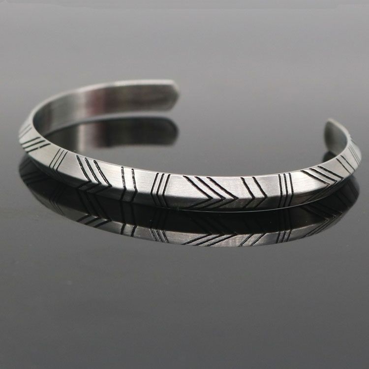 Boho Creative Design Vintage Vines Pattern Open Bracelet Charm Men and Women Fashion Casual Party Jewelry Gifts