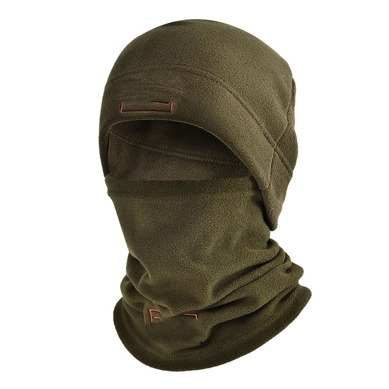 Autumn Winter Sports Warmth Velvet Hat Fuzz Neck Cover Outdoor Cycling Face Shield Warmth Shawl Set Unisex Neutral