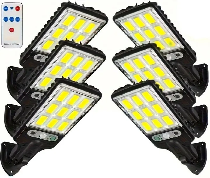 6 Packs 108cob Outdoor Solar lamp Motion Detector Garden Light Solar Powered LED Outdoor Lighting Solar Street Light Motion Sensor Light
