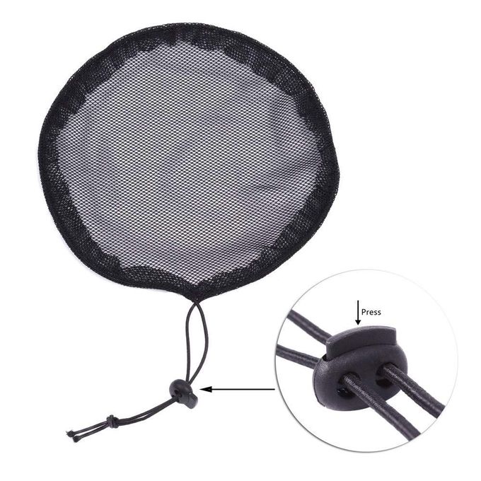3 Black Ponytail Hair Net Ponytail Wig Cap With Elastic Drawstring Ponytail Net Base For Making Hair Bun Hair Wig Making Tool