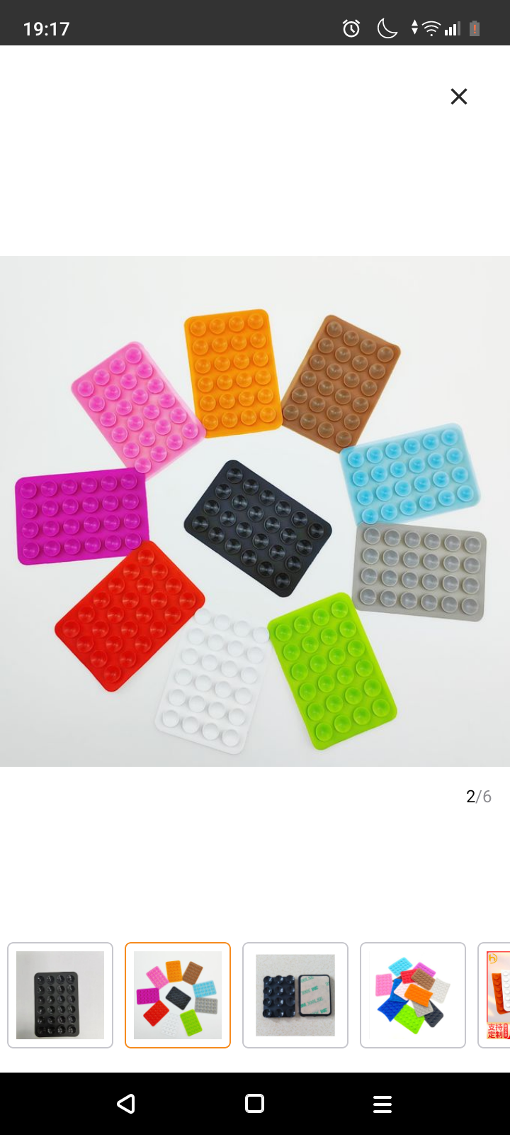 Phone suction 2 units sticky grippy octobuddy sticks on glass stainless steel