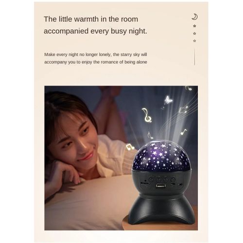 Sound Bluetooth Speaker Star Projector Sky Colorful Light