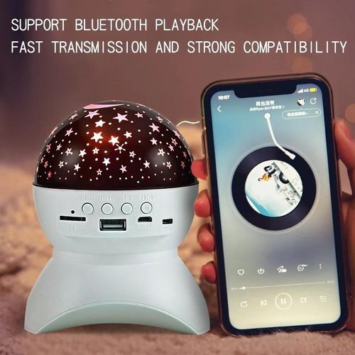 Sound Bluetooth Speaker Star Projector Sky Colorful Light