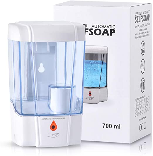 High Capacity 700ml Automatic Hand Sanitizer/ Soap Dispenser