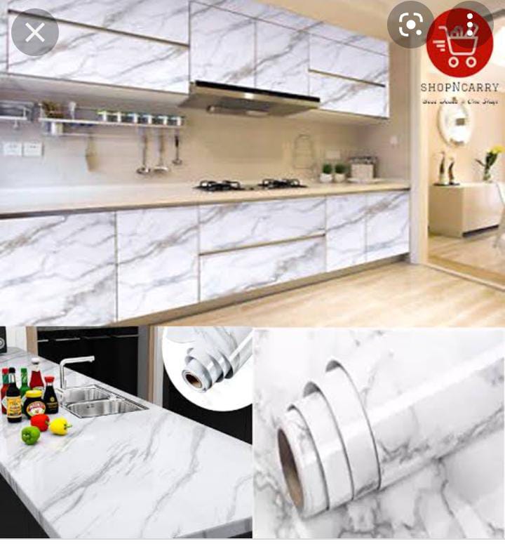Table/wall contact paper Self adhesive marble  profile vinyl contact paper Self adhesive marble  profile vinyl contact paper available in Marble Black (with white/gold stripes) and Marble white