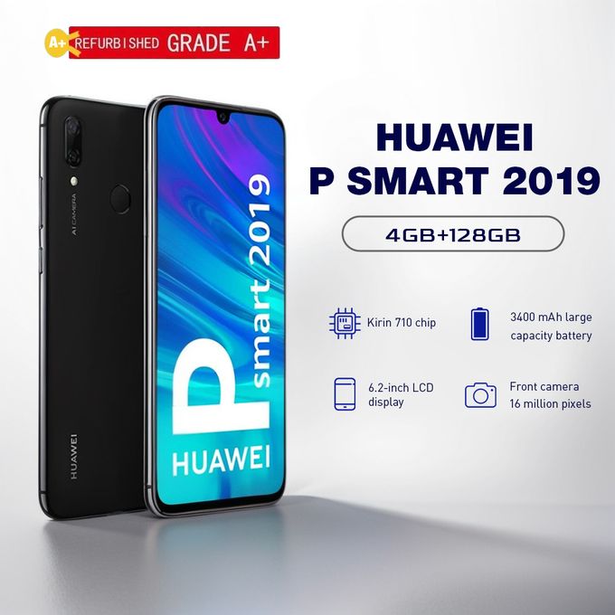 Refurbished Huawei  Psmart+ 2019 - 6.2" - 128GB ROM + 4/6GB RAM (Dual SIM) Smart Phone