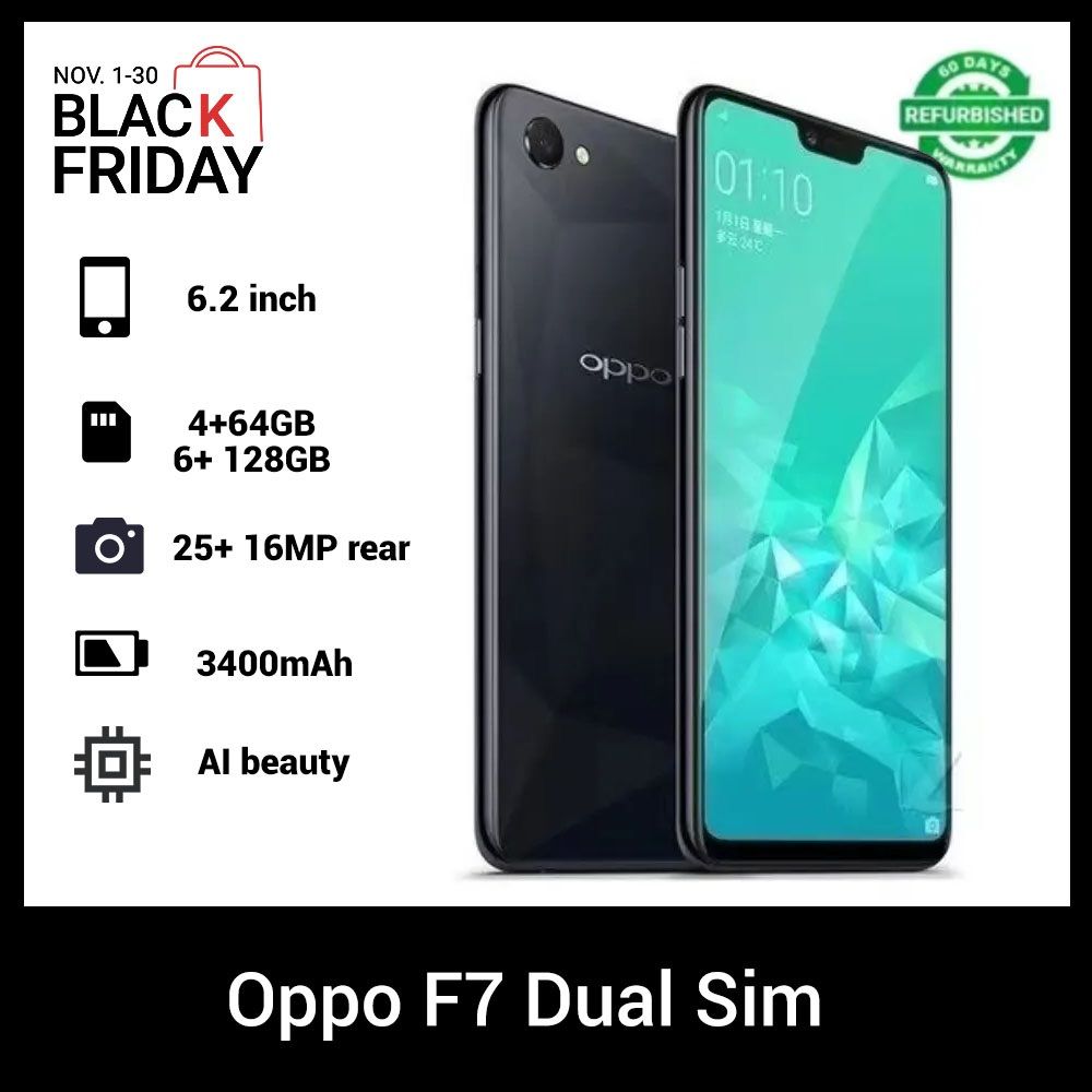 Oppo Phones Refurbished F7/A3 Phones  Dual SIM Camera 6.2 "FHD Seckill