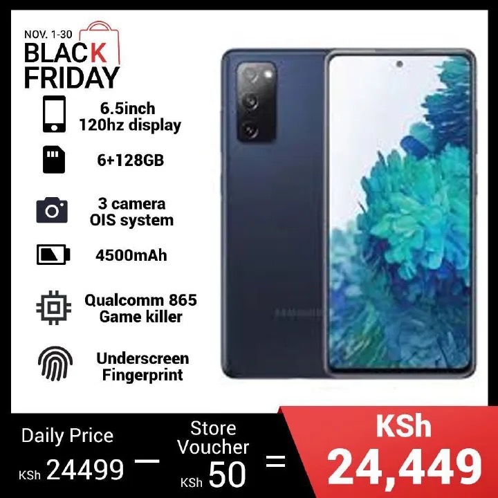 Refurbished Samsung Galaxy S20 Fe dual sim Smart Phone 6.5'' 6GB+128GB 64MP+12MP Single SIM 4000mAh Unlocked smartphone Samsung S20