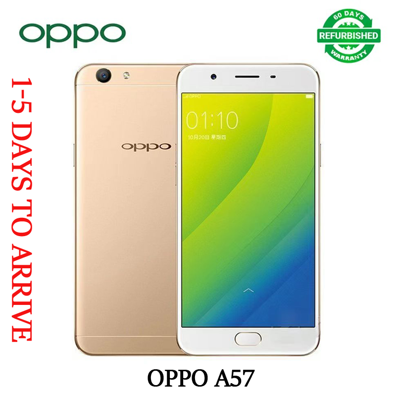 Refurbished Phone OPPO A57 Smartphone 3+32GB Dual SIM Support LTE 3GB+32GB Gold Gift 3GB+32GB 5.2 inch Rear Camera 13MP Front Camera 16MP