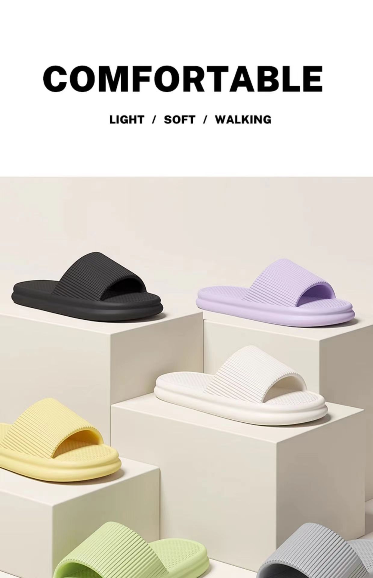 Slippers eva household bathroom slippers home indoor men and women
