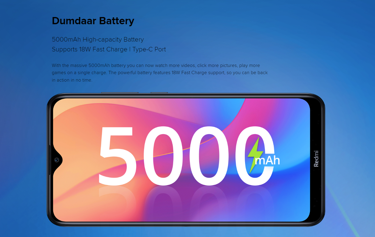 Refurbished Redmi 8A Global Version 5000mAh 6.22 Inch 4GB+64GB Dual SIM 2G/3G/4G Smart Fashion Phone