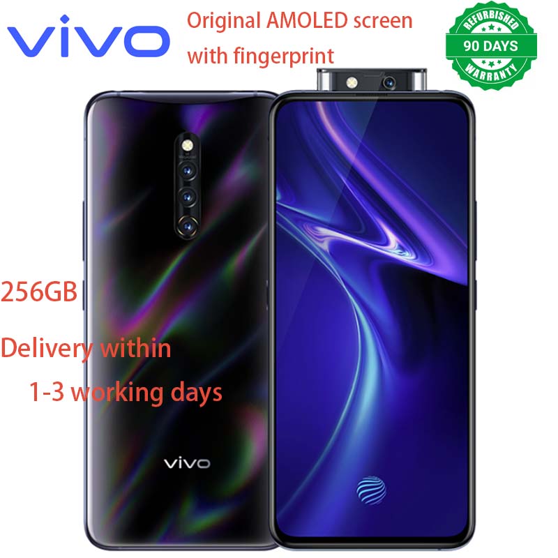 Refurbished phone VIVO x27 Pro 256GB+8GB Full screen 6.7 inch Super AMOLED screen 32MP+48PM lifting lens Dual SIM Hi-Fi music smartphone