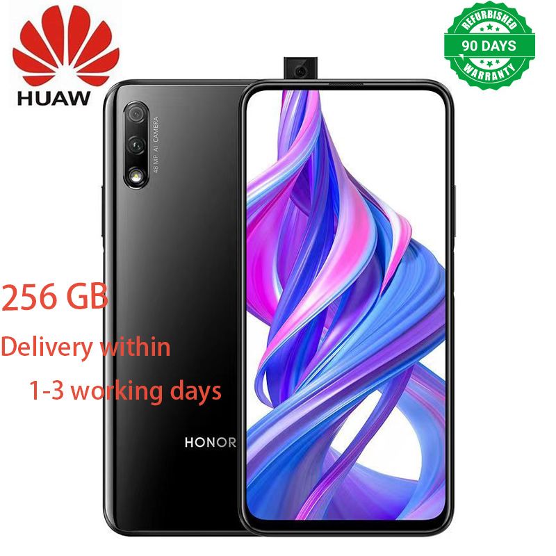 Refurbished Huawei Honor 9X 9XPro Smart Phone 6+128G with fingerprint unlocking 6.59 inches support 2G/3G/4G network dual card