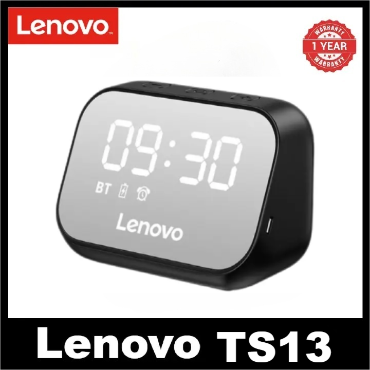 Lenovo ThinkPlus TS13 wireless audio Bluetooth speakers portable subwoofer stereo player LED digital intelligent alarm clock wireless speaker