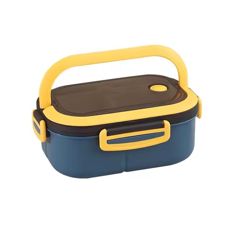 Large Capacity 1200ml Insulated Microwavable Plastic School Lunch Bento Box for Kids green and blue                                                                                                    .