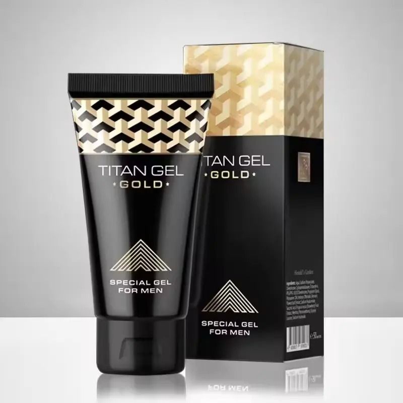 50ml Titan Gel Penis Enlargement Cream Permanent Enlargement Cream Original Russian Whitehead Gold Titan Gel Men's Specialty Products Intimate Care for Adult Men Care                                 .