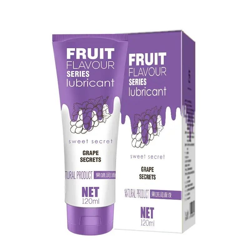 120ml Sex Lubricant Water Based Oil Sex Gel Long-lasting  With Different Fruit Flavor Sex Toys for Men Women Couple                                                                                   .
