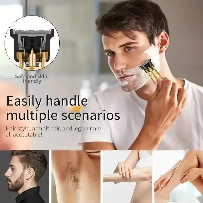 Hair Cutting Machine Hair Clippers Rechargeable Beard Shaver Professional Electric Hair Trimmer for Men Barber Vintage T9 Hair cutting machine Hair Clipper Professional Electric Shaver Trimmer for men