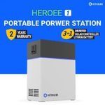 HeroEE1 Portable Powerbank Station solar power Hithium 3 In 1 Inverter+Battery+Solar Controller Output 200W Rated Power 1000W Hithium super power bank UPS Plug & Play 2 Year Warranty                .