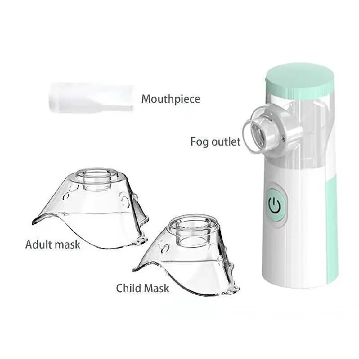 Medical Mesh Nebulizer Portable Handheld Ultrasonic Silent Automatic Nebulizer Silent Steam Nasal Humidifier Inhaler Tool For Baby Child Adult Children Cold Cough Asthma Medical Equipment            .