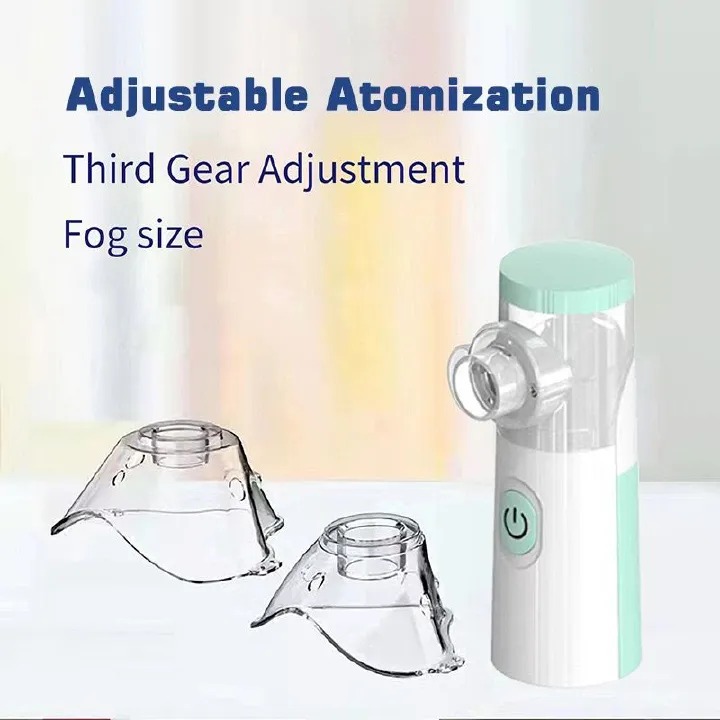 Medical Mesh Nebulizer Portable Handheld Ultrasonic Silent Automatic Nebulizer Silent Steam Nasal Humidifier Inhaler Tool For Baby Child Adult Children Cold Cough Asthma Medical Equipment            .