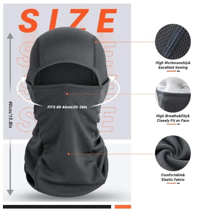 Balaclava Face Mask Motorcycle Cycling Balaclavas Ski Mask Balaclava UV Protection Helmet Liner Windproof Outdoor Headwear Men Women                                                                   .