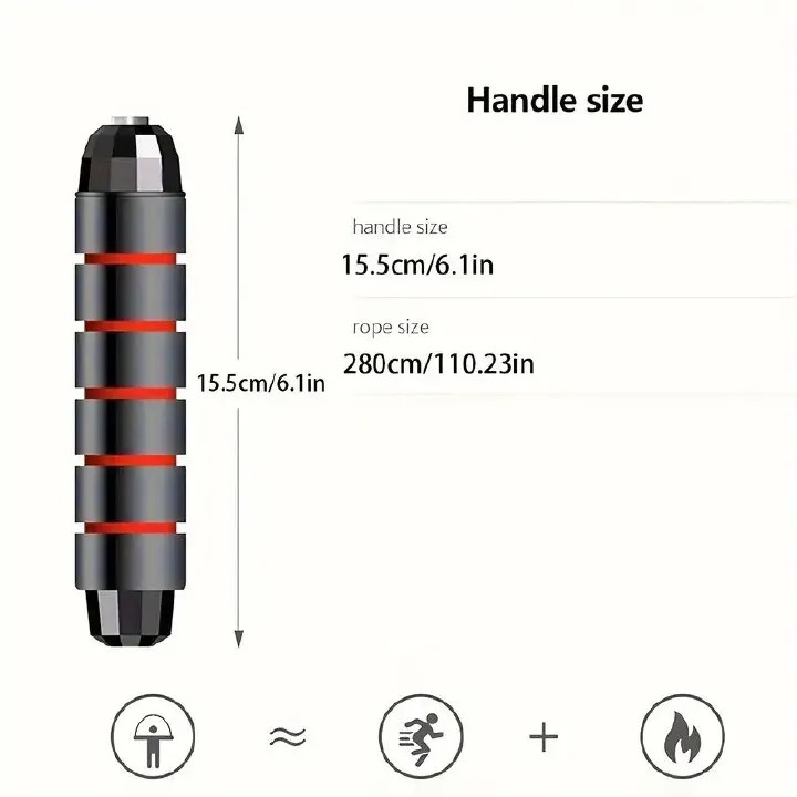 Adjustable Jump Rope with Smooth Bearing Steel Wire - 1pc Professional Skipping Rope with Memory Foam Handle for Effective Cardio and Fitness Training                                                 .