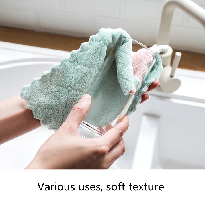 4pcs Super Absorbent Microfiber Kitchen Dish Cloth High-efficiency Tableware Household Cleaning Towel Kitchen Tools Gadgets                                                                            .