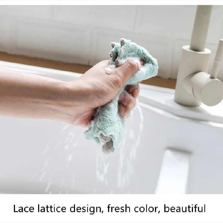 4pcs Super Absorbent Microfiber Kitchen Dish Cloth High-efficiency Tableware Household Cleaning Towel Kitchen Tools Gadgets                                                                            .