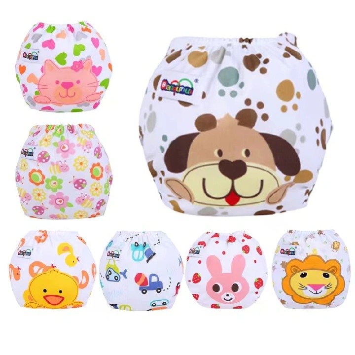 Baby Washable Diappers Waterproof Potty Training Pants Baby Toddler Kid Underwear Cloth Diaper                                                                                                         .