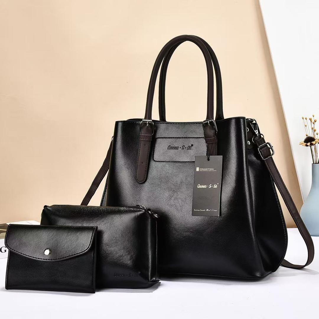 PU Leather 3 in 1 Ladies Bucket Bag  Official Handbags Shoulder bags Sling Bags Women Bags