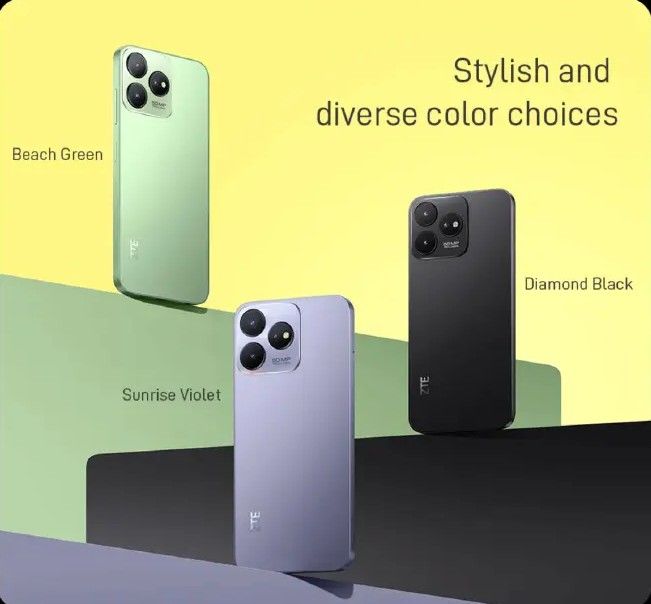 REFURBISHED ZTE BLADE V50D – 50MP AI REAR CAMERA | 4GB RAM + 128GB STORAGE | LONG-LASTING 4500MAH BATTERY