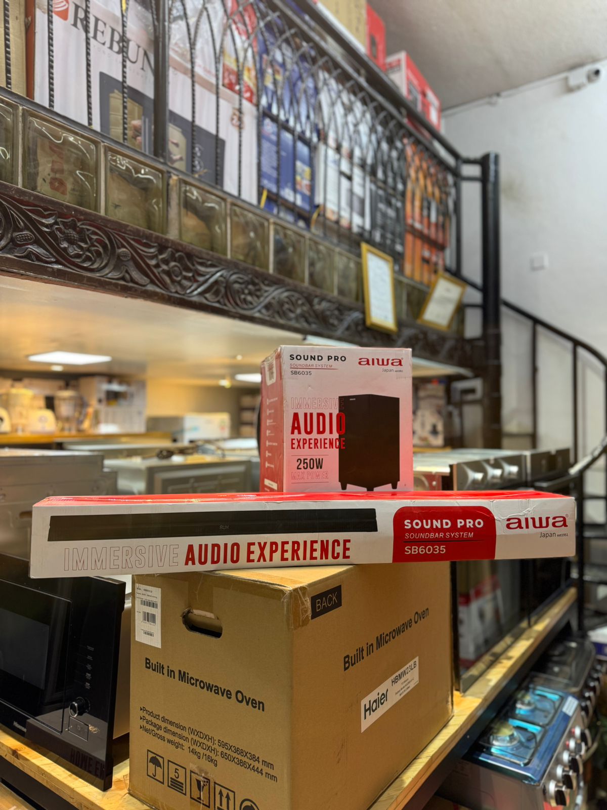 AIWA SB-6035 WIRELESS 2.1-CHANNEL SOUNDBAR SYSTEM – 250W TOTAL POWER, BLUETOOTH & MULTI-INPUT