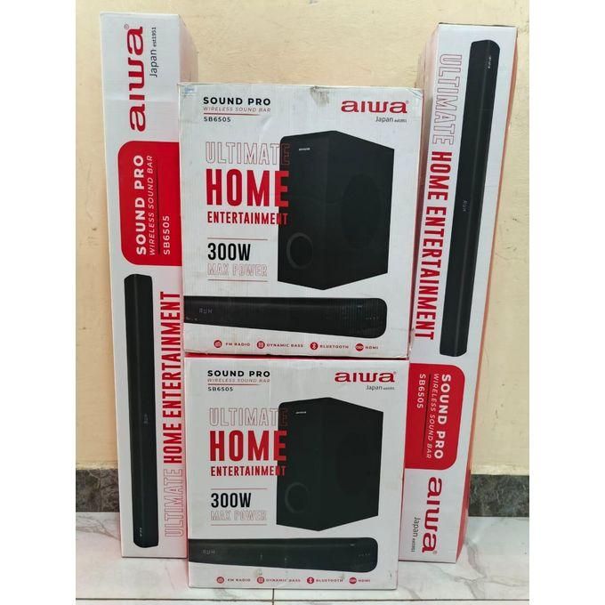 AIWA SB-6505 WIRELESS 4.1-CHANNEL SOUNDBAR SYSTEM – 300 W TOTAL OUTPUT, MULTI-INPUT