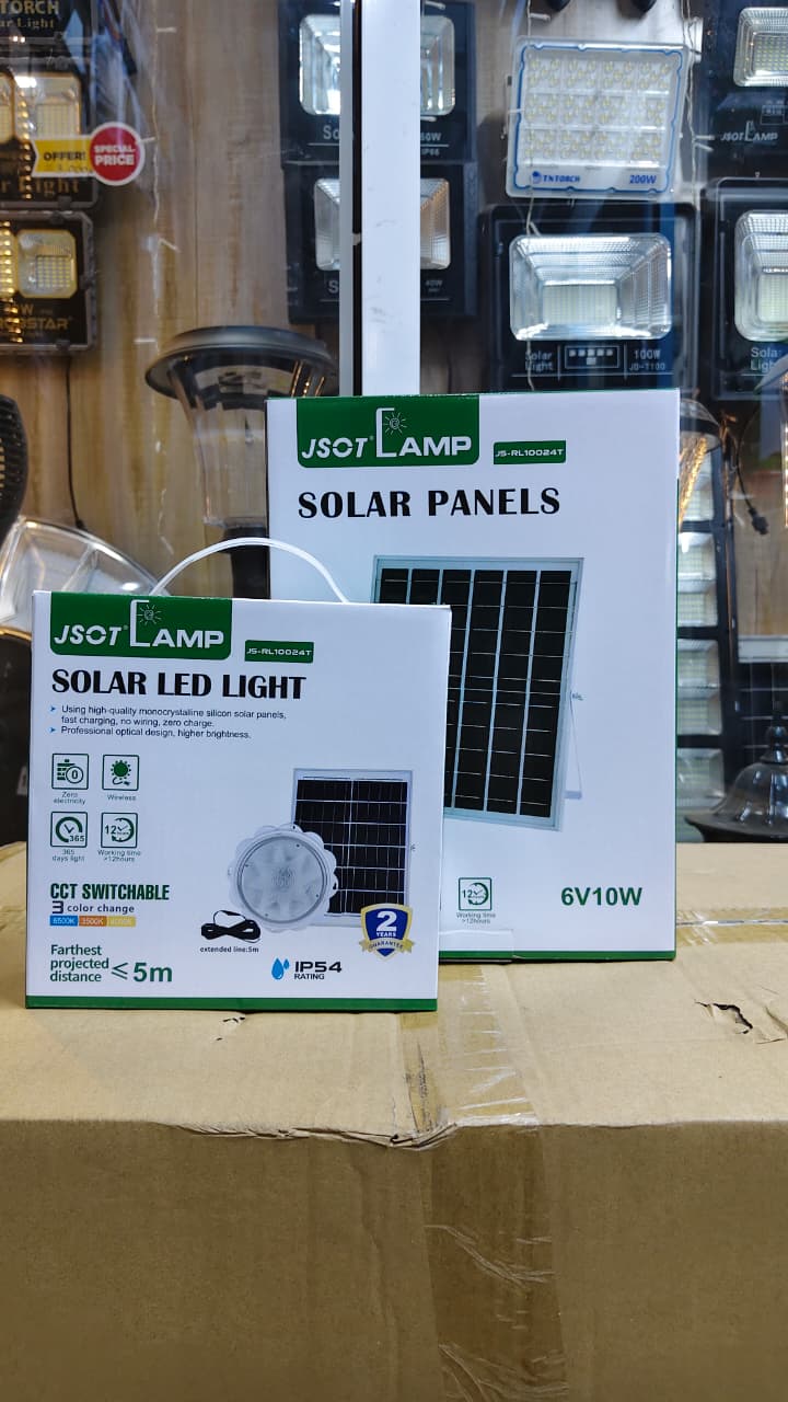 Solar Powered Ceiling Light 100W Indoor Light With Remote And Timer.🎇designed separately, Long cable allows you to mount the lamp in a sunless place while leaving the solar panel at sunlight area, th