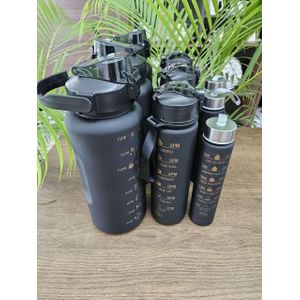 PRICE DROPP☀️KipFit 3 In 1 Motivational Water Bottles Set / 2Litres / 900ml / 300ml🎀large-capacity to meet your different needs of the amount of water intake in summer, the small one could be totally